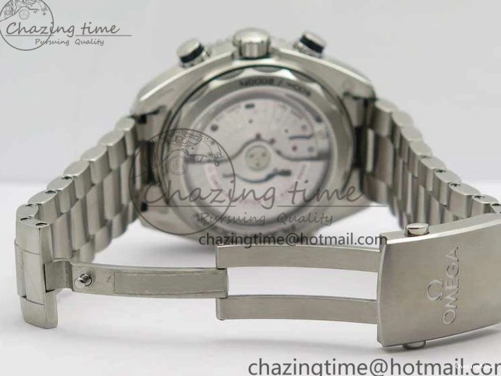 0727 MultiPurpose Planet Ocean Master Chrono SS OM 1:1 Best Edition Gray Dial On SS Bracelet A9900 V 8116
